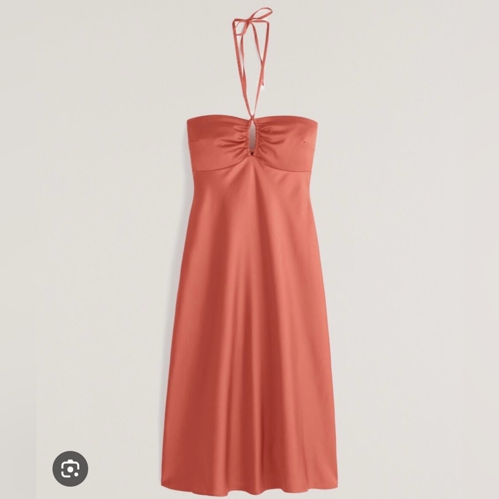 Abercrombie & Fitch Orange Midi Dress S
